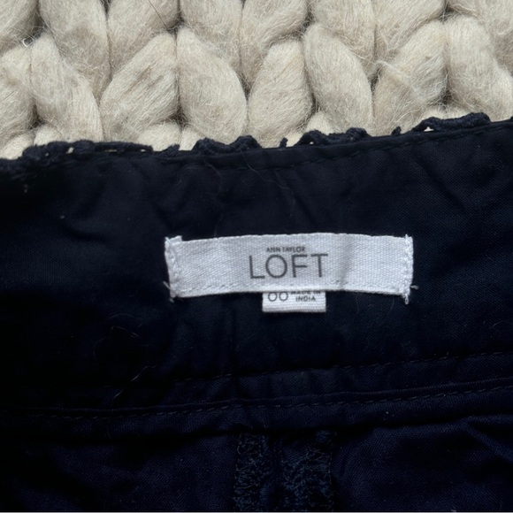 J.Crew Navy Crochet Shorts 00 - Picture 3 of 5